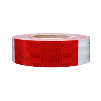 CINTA REFLECTIVA ROJO/BLANCO 5CM X 45.7M 3M