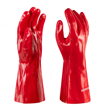 GUANTE PVC ROJO 14