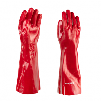 GUANTE PVC ROJO 18