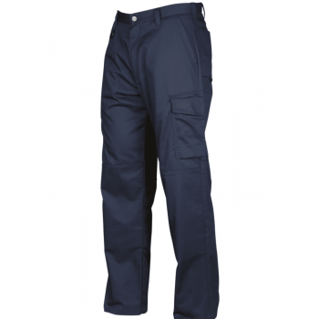 PANTALON CARGO POPLIN AZUL