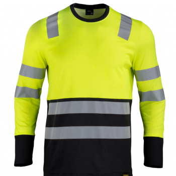 POLERA HIBRIDA HI VIS BI COLOR M/L TWORLD