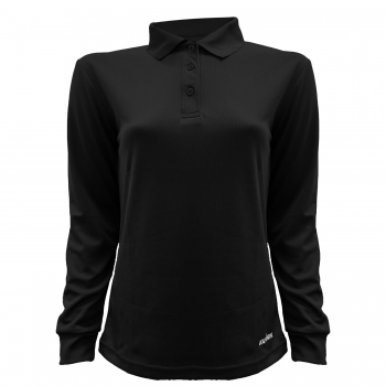 POLERA MUJER PIQUE COOLDRY NEGRA KUMEN